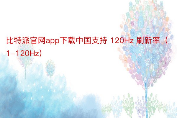 比特派官网app下载中国支持 120Hz 刷新率（1-120Hz）