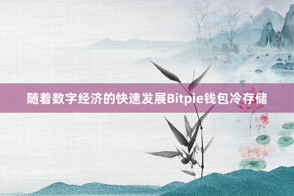 随着数字经济的快速发展Bitpie钱包冷存储