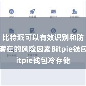 比特派可以有效识别和防范这些潜在的风险因素Bitpie钱包冷存储